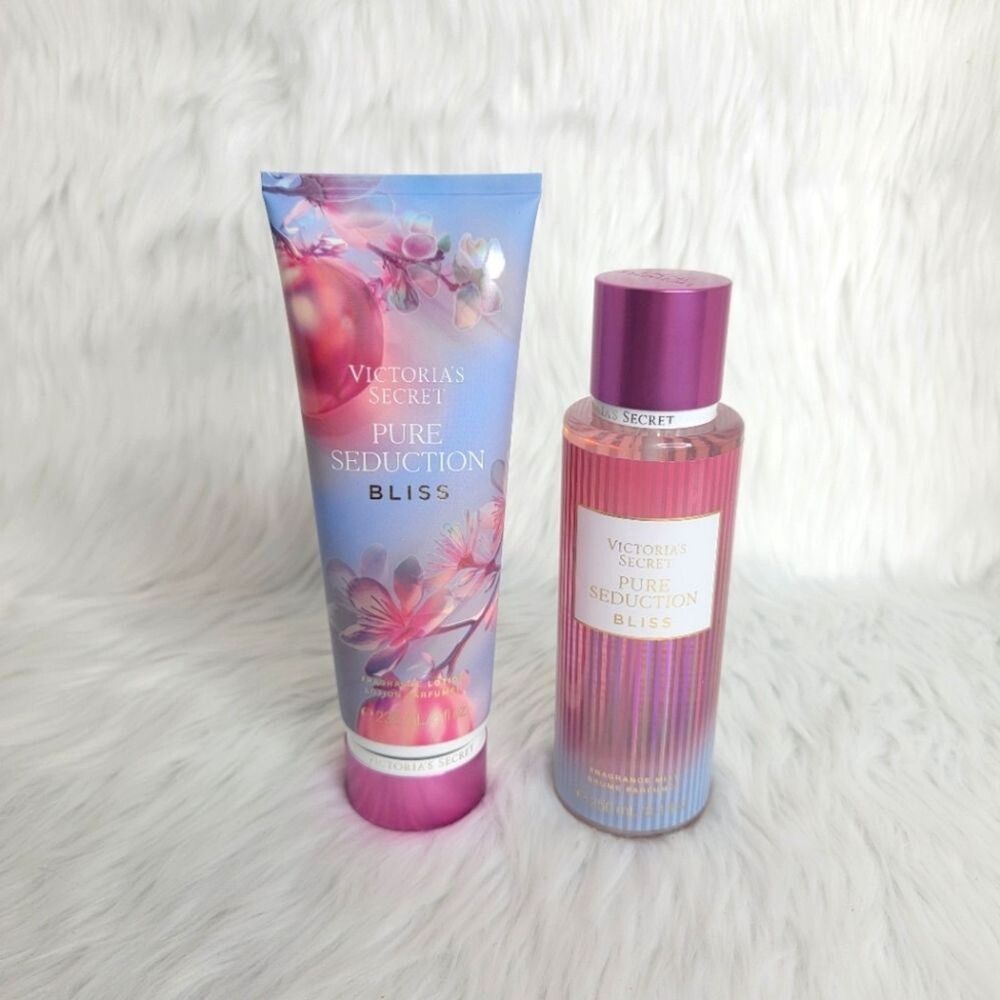 Victoria's Secret Pure Seduction Bliss Body Mist & Lotion Set.